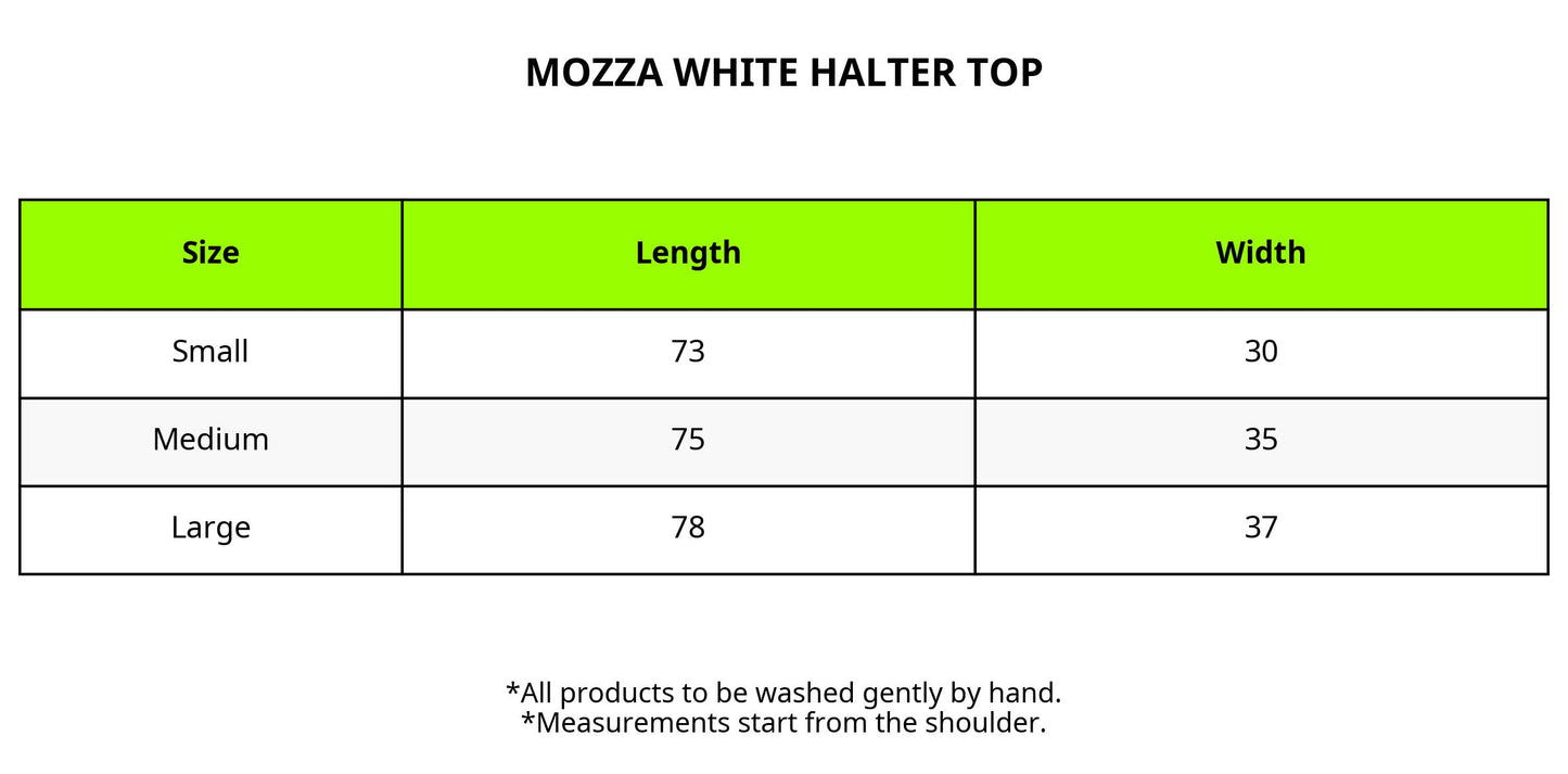 mozza halter