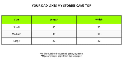 your dad likes my stories cami